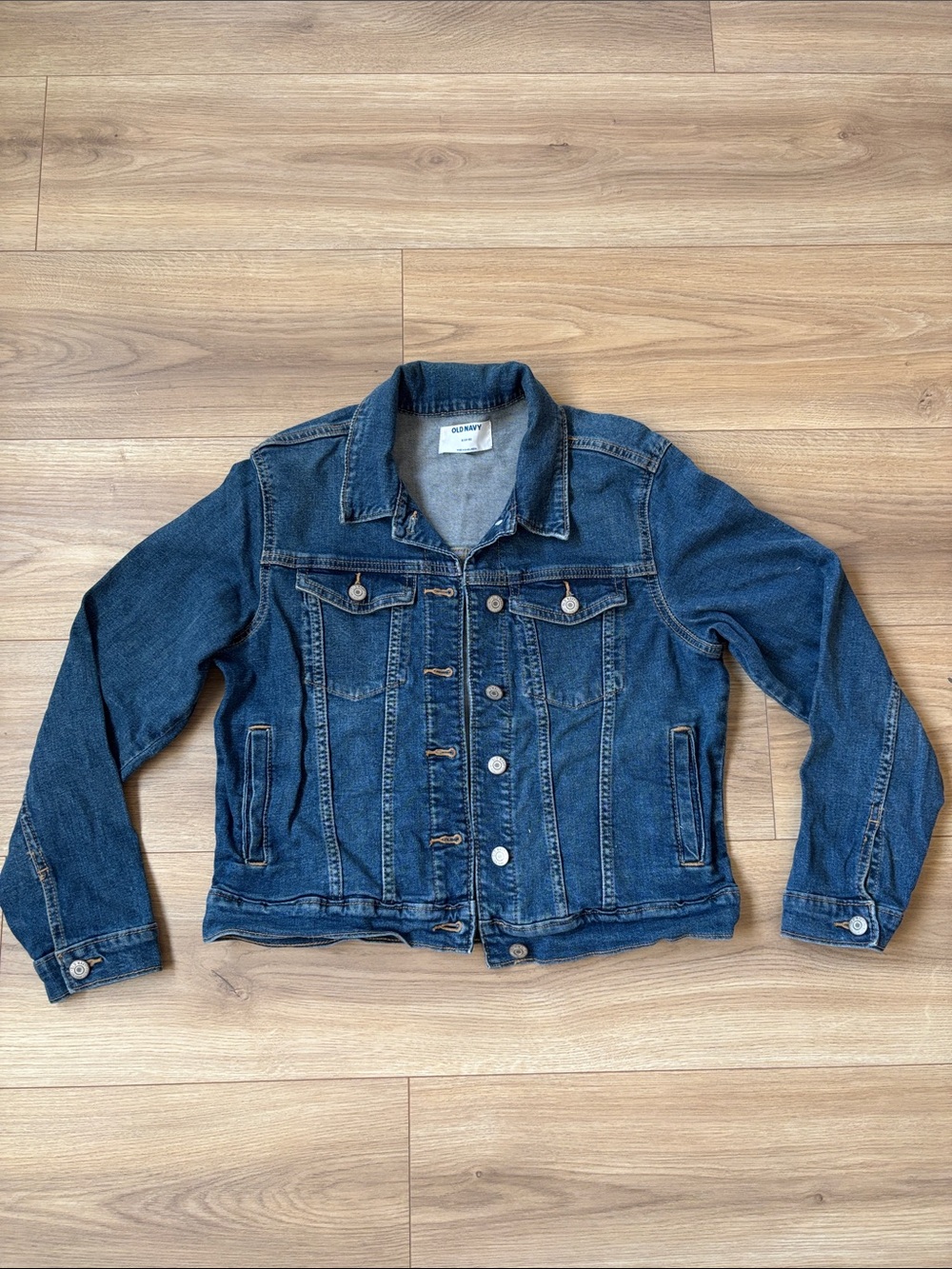 Old Navy Dark Blue Denim Jacket - Women
